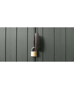 CASETTA DA GIARDINO KETER "DARWIN 6X6" IN EVOTECH+ EFFETTO LEGNO COLORE VERDE, 190X183X221 CM